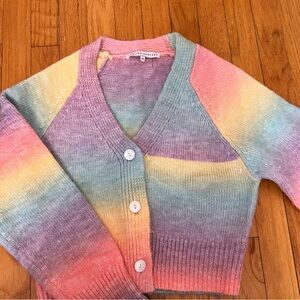 English Factory Multicolor Knit Cardigan Sweater Long Sleeve Size XS